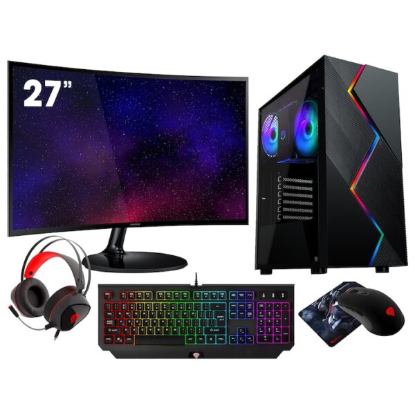 Настолен компютър VIST, AMD Ryzen 5 5600G, Ram 32GB, SSD 1TB M.2, WIFI, LCD 27, Windows 11 Pro